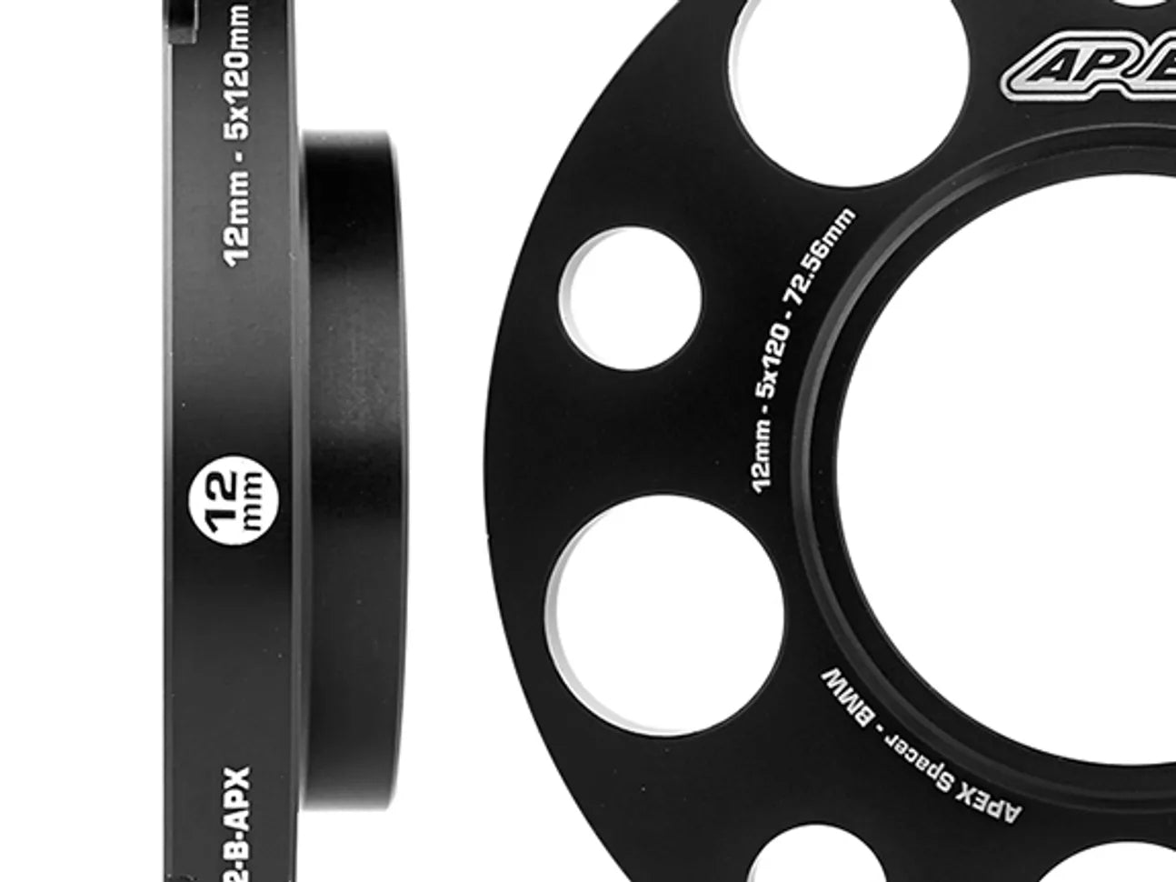 APEX:GRスープラ用ホイールスペーサー:5x112mm:3mm/5mm/12mm/15mm/20mm:シルバー/ブラック