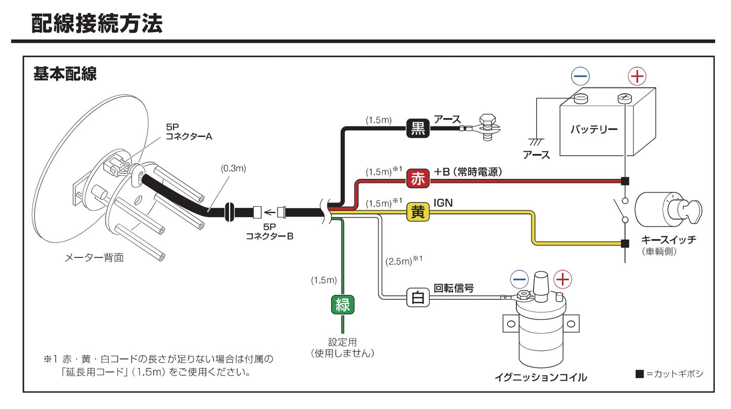 亀有エンジンワークス - S30・フェアレディZ:タコメーター(10,000rpm/8,000rpm)