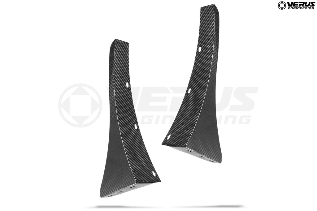 VERUS ENGINEERING(ヴェルスエンジニアリング)A0040A:TOYOTA 86(ZN6) / SUBARU BRZ(ZC6):ドライカーボンフロントスプリッターエンドブレート
