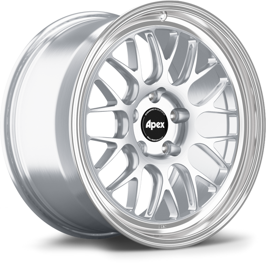 APEX ML-10RT Machined Lip Brushed Clear ホイール単体