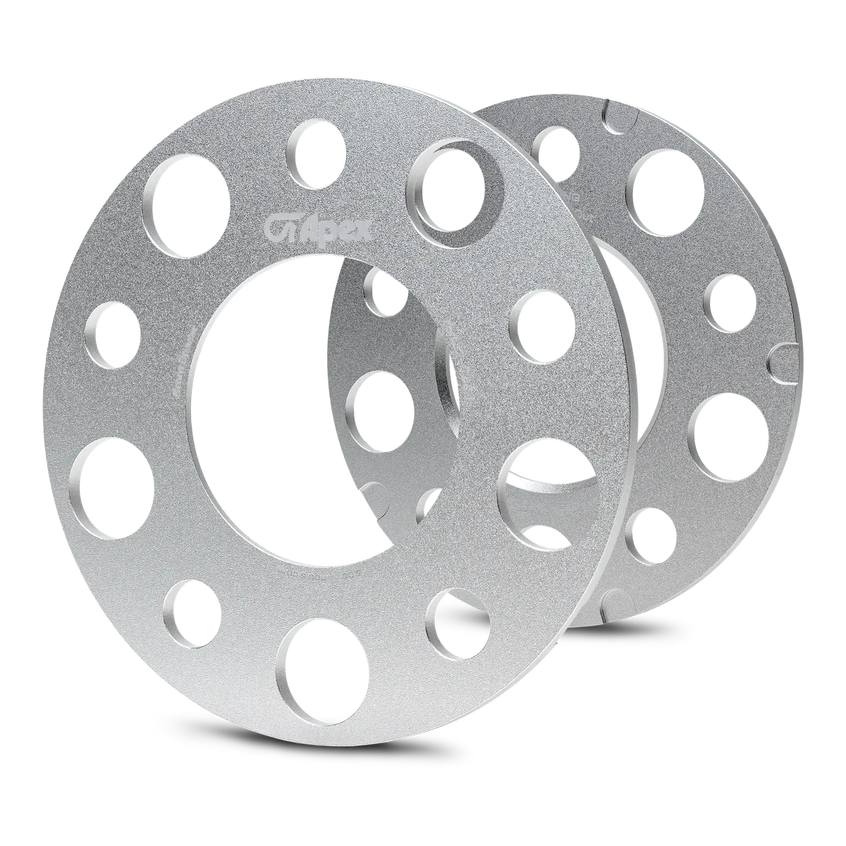 APEX:ポルシェ用ホイールスペーサー:5x130mm:3mm/5mm:シルバー/ブラック