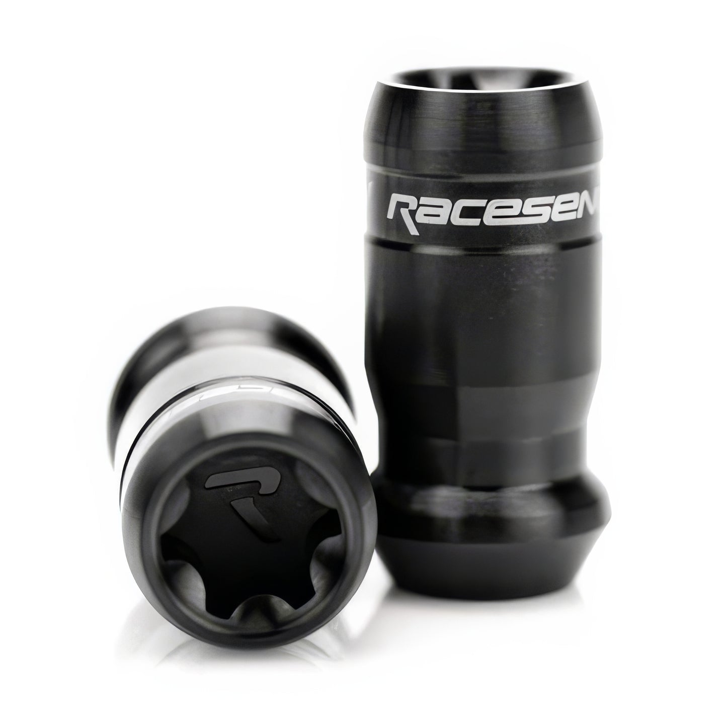 RACESENG(レーセング)TNR-1:チタンナットセット:ブラッシュブラック:M12x1.25mm:M12x1.5mm:M14x1.5:リジッド:20本セット