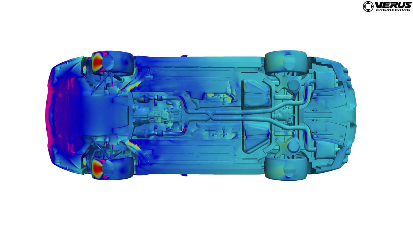VERUS ENGINEERING(ヴェルスエンジニアリング)A0281A:Shelby GT350:カーボンポリウィーブスプリッターグリンドキット