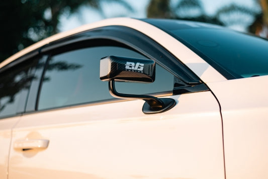 EVS Tuning カーボンGTLMエアロミラー (Blackマウント) - HONDA シビックタイプR(FL5)