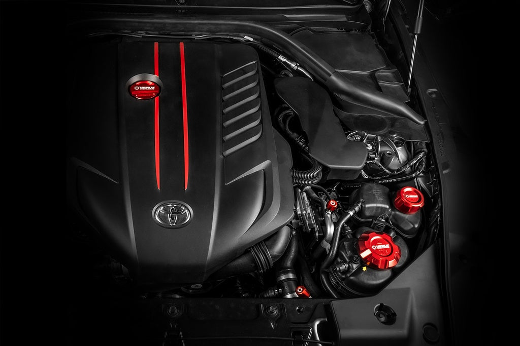 VERUS ENGINEERING(ヴェルスエンジニアリング)A0254A:TOYOTA・GR:A90スープラ・SUPRA・エンジンベイフルードキャップ:全3色