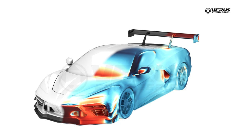 VERUS ENGINEERING(ヴェルスエンジニアリング)A0699A:シボレー・コルベットスティングレー(C8):フロントスプリッターエンドプレート