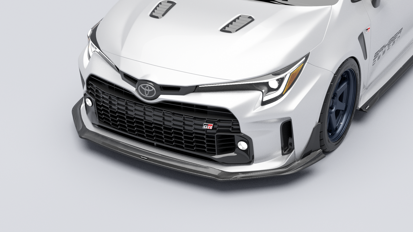 SAYBER DESIGN GRカローラ Carbon Fiber Front Lip:カーボンフロントリップスポイラー