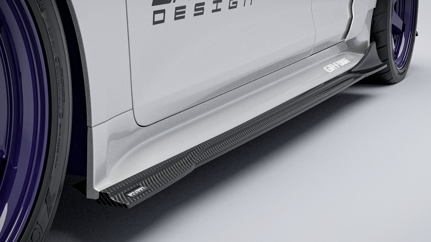 SAYBER DESIGN GRカローラ Carbon Side Skirts:カーボンサイドスカート