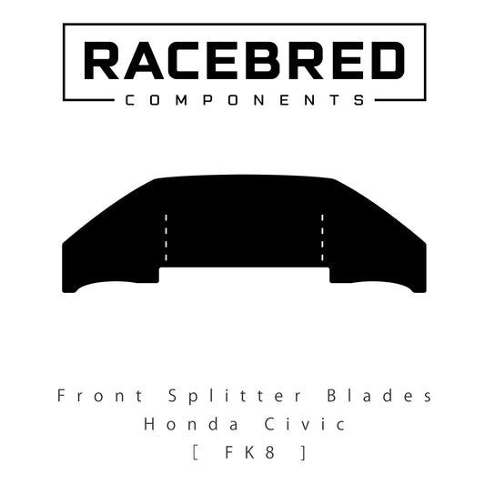 RACEBRED:フロントスプリッターブレード:HONDA シビックタイプR(FK8)