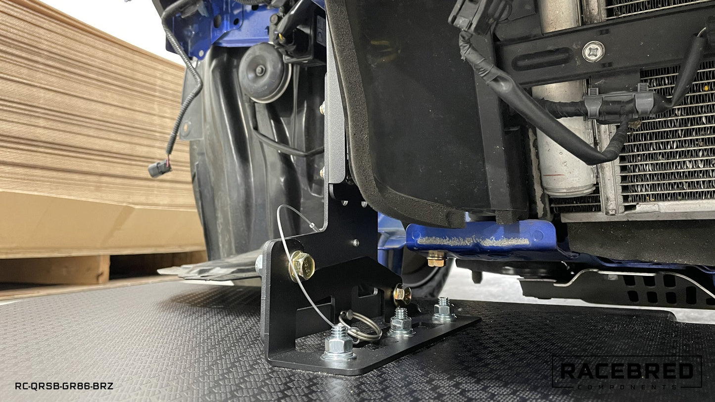 RACEBRED:クイックリリーススプリッターブラケット:86(ZN6)/BRZ(ZN6/ZD8)/GR86(ZN8)