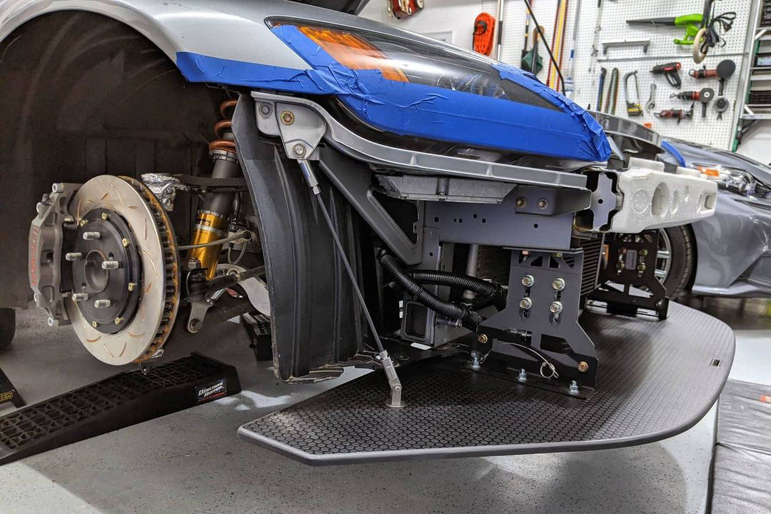 RACEBRED:クイックリリーススプリッターブラケット:S2000 V2
