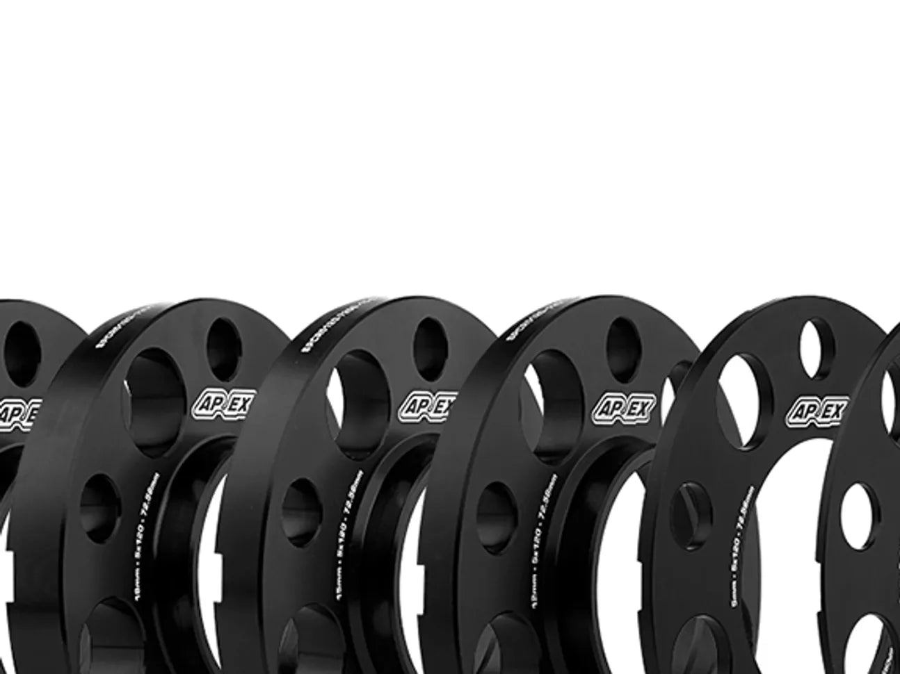 APEX:GRスープラ用ホイールスペーサー:5x112mm:3mm/5mm/12mm/15mm/20mm:シルバー/ブラック