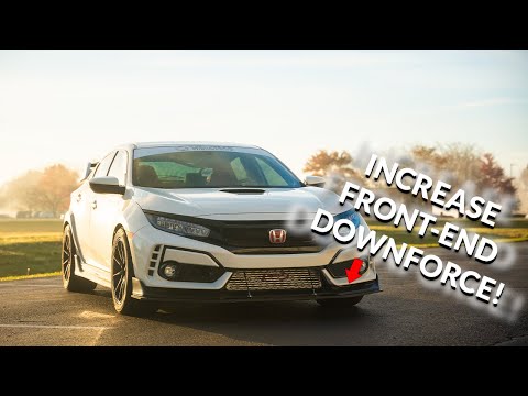 VERUS ENGINEERING(ヴェルスエンジニアリング)A0193A・ヴェルスエンジニアリング・ホンダ・シビックTYPE-R(FK8)対応フロントスプリッター:コネクティングロッド付き