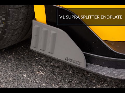VERUS ENGINEERING(ヴェルスエンジニアリング)A0505A:TOYOTA・GR:A90スープラ・SUPRA・フロントスプリッターエンドプレート:スタンダードスプリッター用