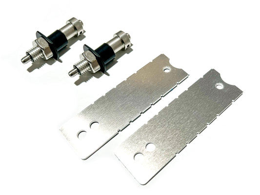 RK-ONLINE:プッシュロッドナンバーステーキット:汎用:ブラックヘッド:30mm幅x100mm/135mmモデル:2本セット:86後期・BRZ対応モデル