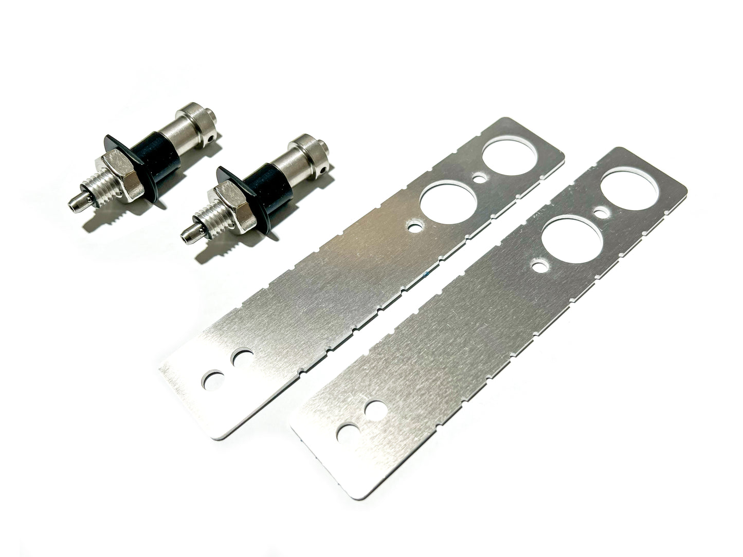 RK-ONLINE:プッシュロッドナンバーステーキット:汎用:ブラックヘッド:30mm幅x100mm/135mmモデル:2本セット:86後期・BRZ対応モデル