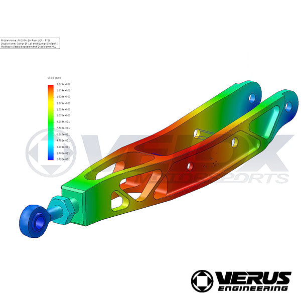 VERUS ENGINEERING(ヴェルスエンジニアリング)A0005A:ヴェルスエンジニアリング:GR86/86/BRZ/WRX対応リアライトウエイトロアコントロールアーム(全3色)
