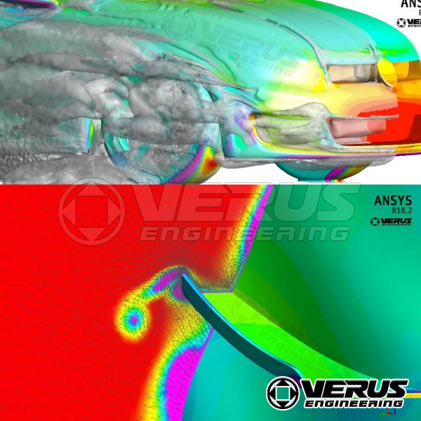 VERUS ENGINEERING(ヴェルスエンジニアリング)A0129A:VW GOLF R(MK7)GOLF7:カーボンダイブプレーンキット(カナード)