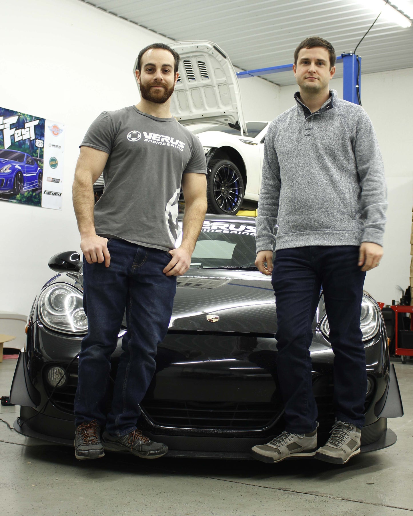 VERUS ENGINEERING(ヴェルスエンジニアリング)A0135A:PORSCHE ケイマン:987:リアディフューザー:フロントスプリッター&エアダム