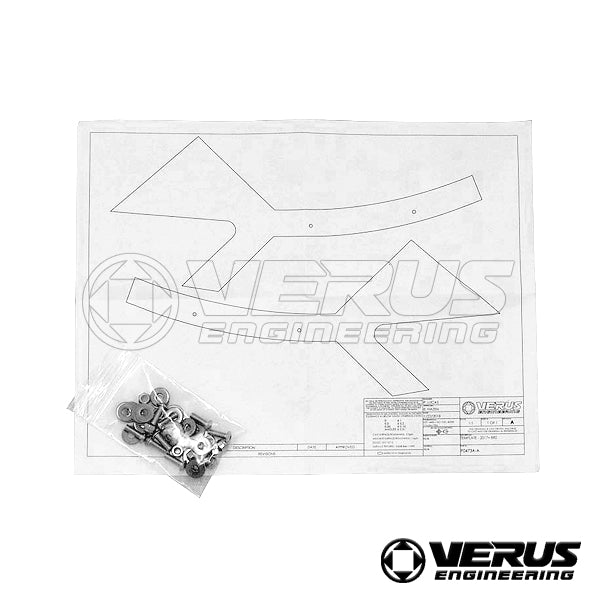 VERUS ENGINEERING(ヴェルスエンジニアリング)A0139A:SUBARU BRZ(ZC6後期専用) ダイブプレーン ドライカーボン製カナードセット