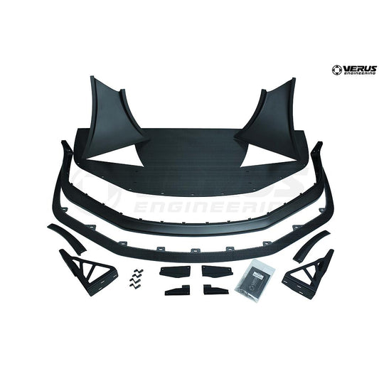 VERUS ENGINEERING(ヴェルスエンジニアリング)A0153A:ポルシェ・ケイマン(981/GT4):フロントスプリッター&エアダム:ドライカーボン