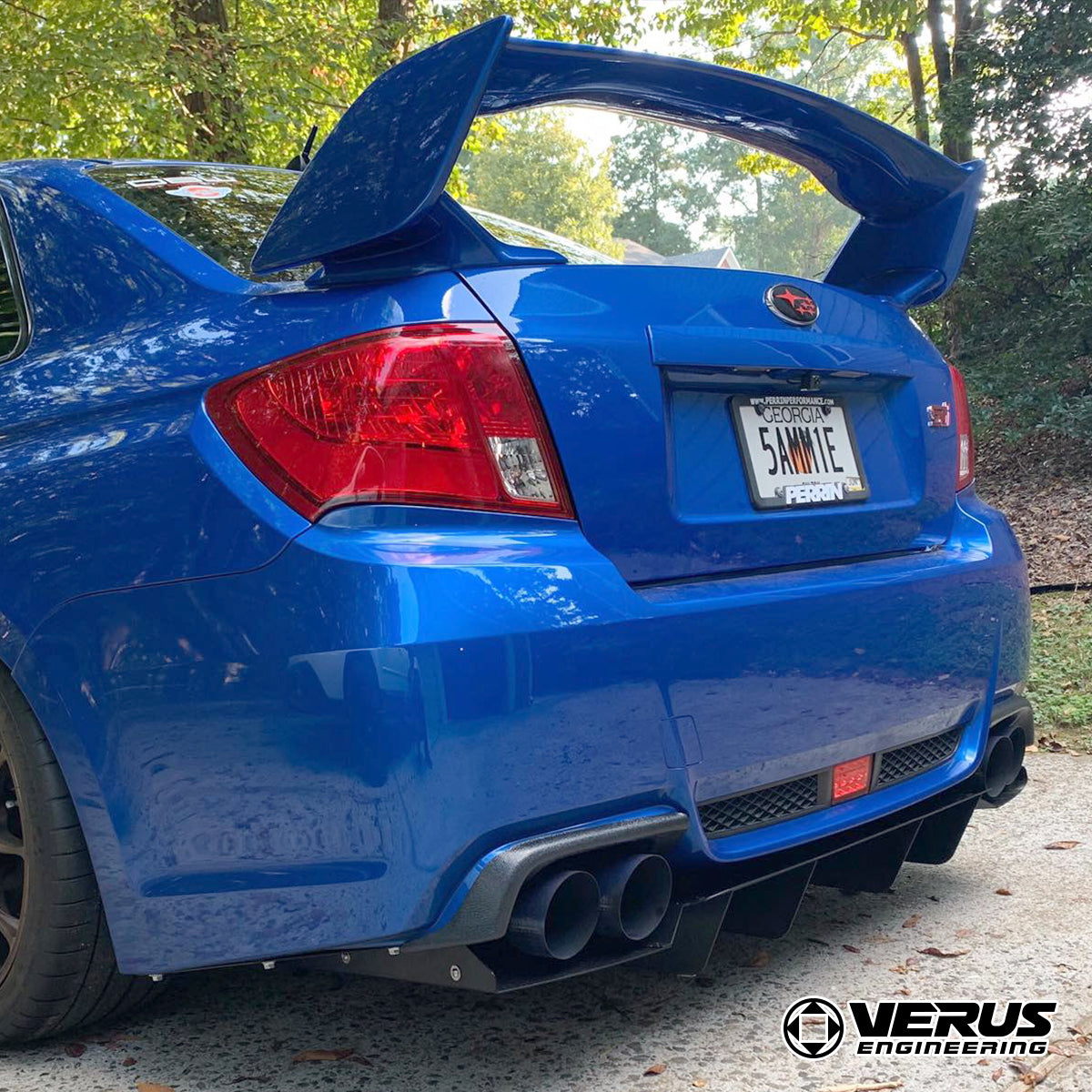VERUS ENGINEERING(ヴェルスエンジニアリング)A0187A:SUBARU・インプレッサWRX(GVB)対応アルミ製リアディフューザーセット:ノンアグレッシブタイプ