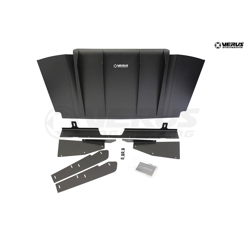 VERUS ENGINEERING(ヴェルスエンジニアリング)A0187A:SUBARU・インプレッサWRX(GVB)対応アルミ製リアディフューザーセット:ノンアグレッシブタイプ