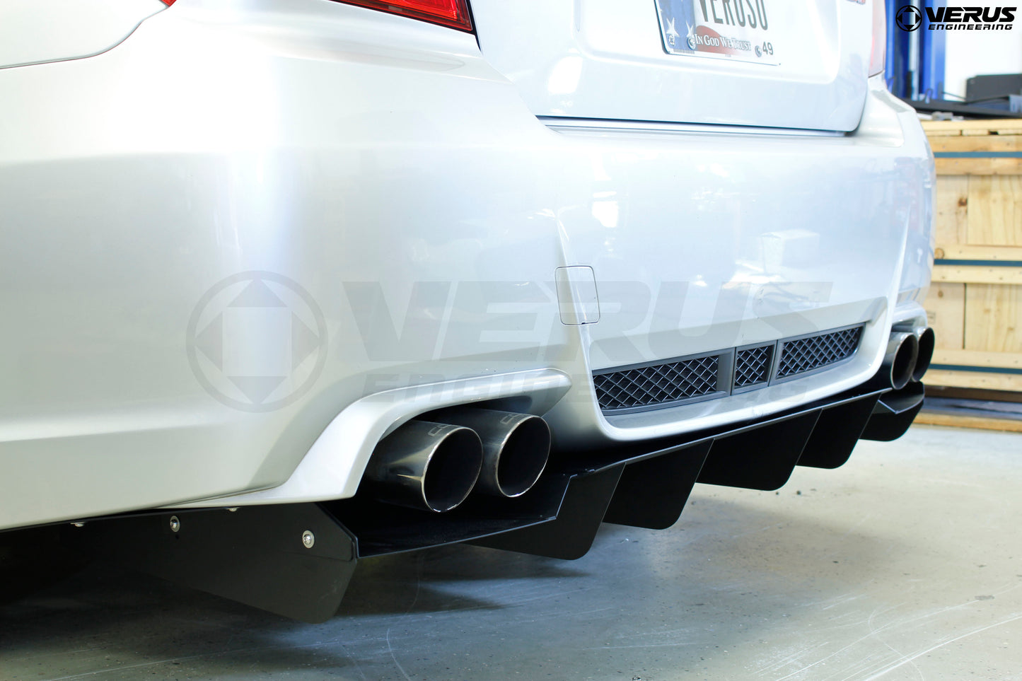 VERUS ENGINEERING(ヴェルスエンジニアリング)A0187A:SUBARU・インプレッサWRX(GVB)対応アルミ製リアディフューザーセット:ノンアグレッシブタイプ
