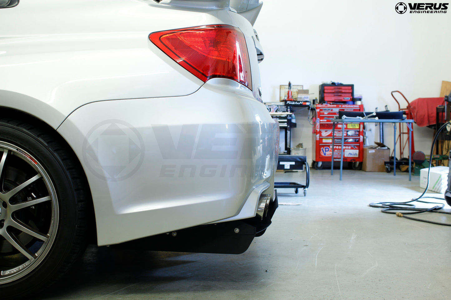 VERUS ENGINEERING(ヴェルスエンジニアリング)A0187A:SUBARU・インプレッサWRX(GVB)対応アルミ製リアディフューザーセット:ノンアグレッシブタイプ