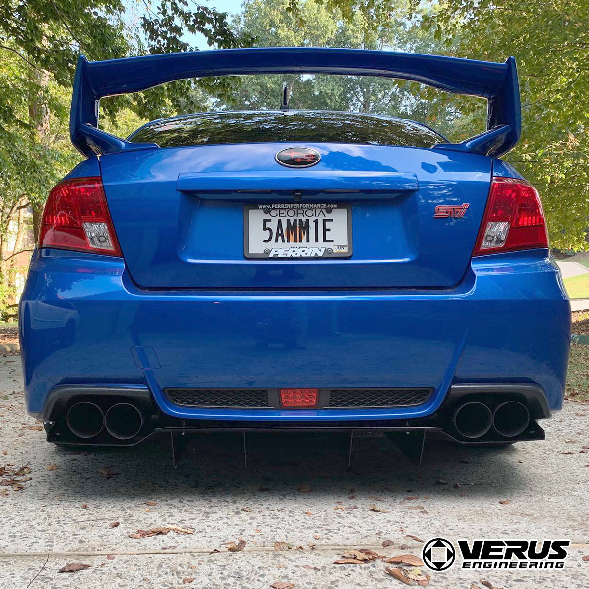 VERUS ENGINEERING(ヴェルスエンジニアリング)A0187A:SUBARU・インプレッサWRX(GVB)対応アルミ製リアディフューザーセット:ノンアグレッシブタイプ