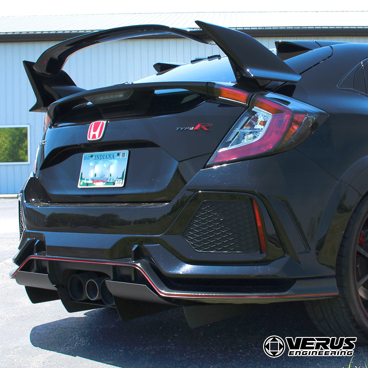 VERUS ENGINEERING(ヴェルスエンジニアリング)A0192A・ホンダ・シビックTYPE-R(FK8)対応アルミ製リアディフューザーセット