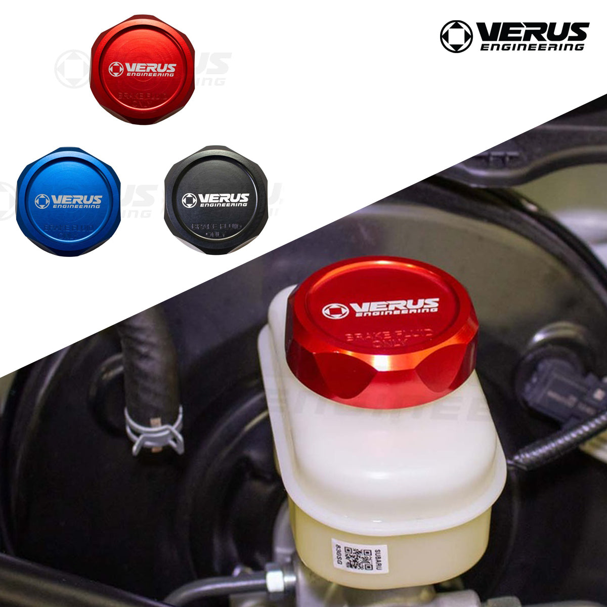 VERUS ENGINEERING(ヴェルスエンジニアリング)A0417A:SUBARU系ブレーキマスターシリンダーキャップ(全3色)