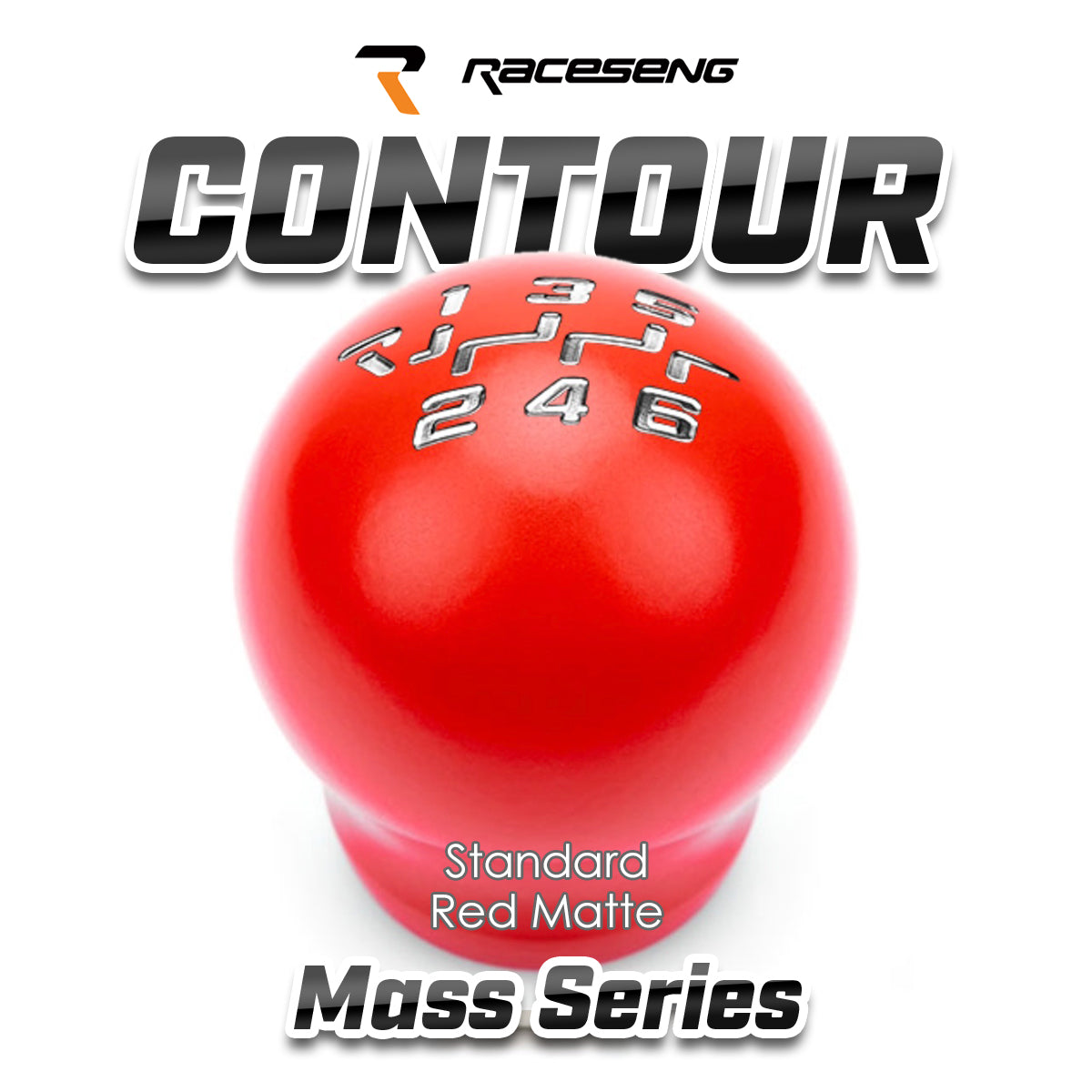 RACESENG レースセングシフトノブ MASSシリーズ CONTOUR コンツアー スタンダードカラー