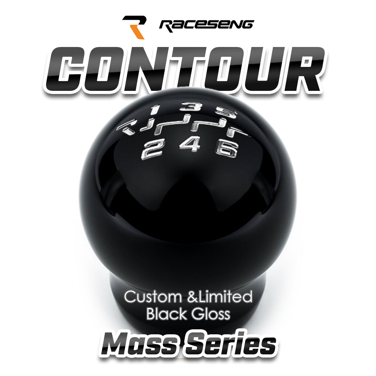 RACESENG レースセングシフトノブ MASSシリーズ CONTOUR コンツアー カスタムカラー・限定カラー