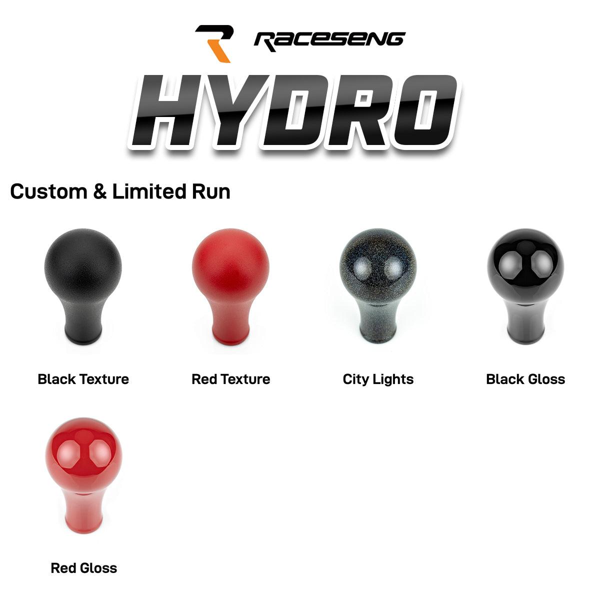 RACESENG レースセングシフトノブ MASSシリーズ Hydro ハイドロ:カスタムカラー・限定カラー