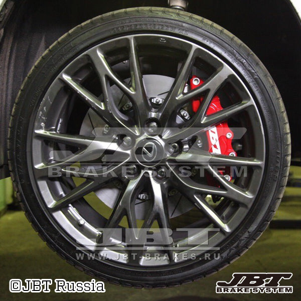 ■JBTブレーキキャリパー8POT(FM8)+2ピース400mmスリットローター+ブラケット+パッド+ブレーキホース:フロントフルセット:全10色