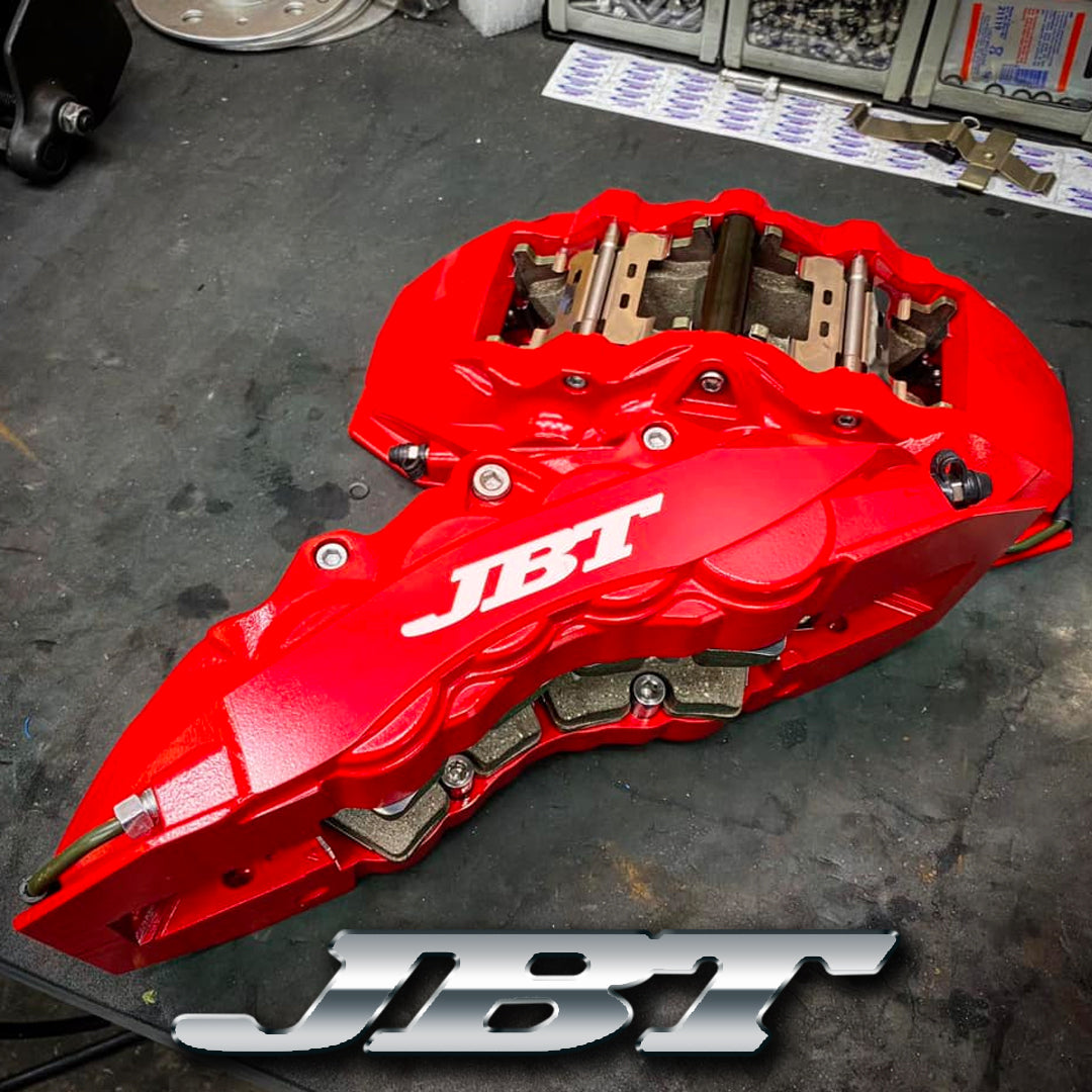 ■JBTブレーキキャリパー8POT(Z8)+2ピース400mmスリットローター+ブラケット+パッド+ブレーキホース:フロントフルセット:全10色