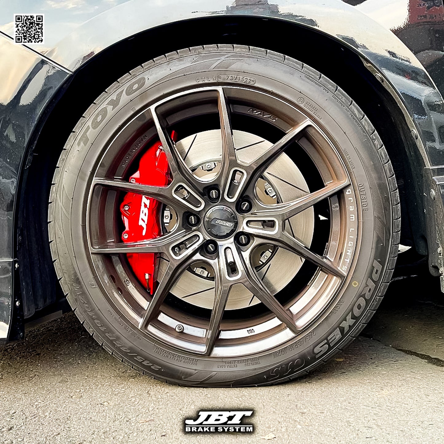 ■JBTブレーキキャリパー8POT(Z8)+2ピース380mmスリットローター+ブラケット+パッド+ブレーキホース:フロントフルセット:TOYOTA・アルファード:全10色