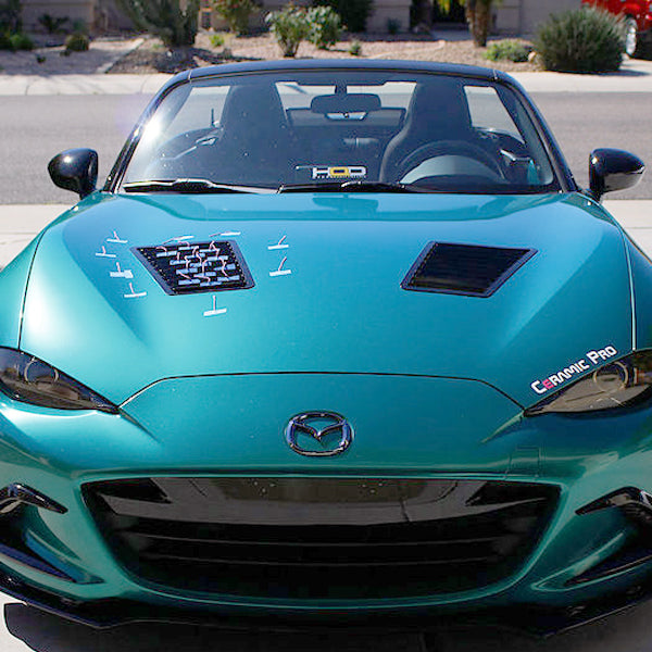 VERUS ENGINEERING(ヴェルスエンジニアリング)A0080A:ヴェルスエンジニアリング:MAZDA ロードスター:フードルーバーキット:左右2枚セット