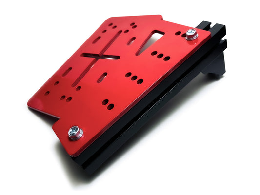 RK-ONLINE:SIM RACING用ハンドブレーキマウント:レッド:FANATEC・THRUSTMASTER・HEUSINKVELD対応モデル。