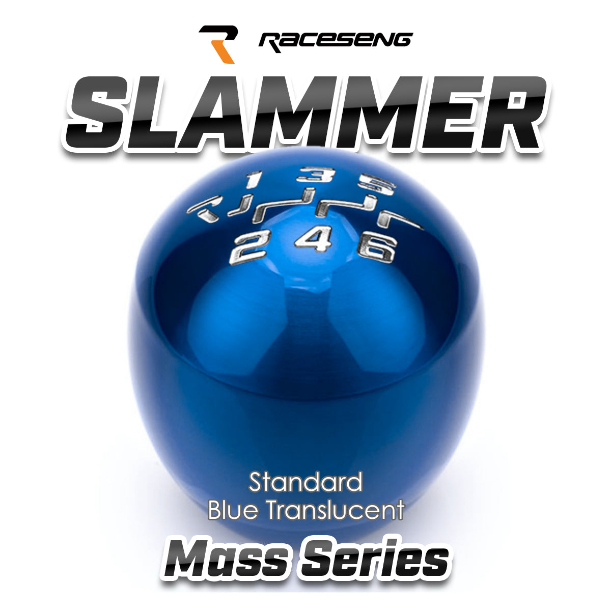 RACESENG レースセングシフトノブ MASSシリーズ SLAMMER スラマー:スタンダードカラー