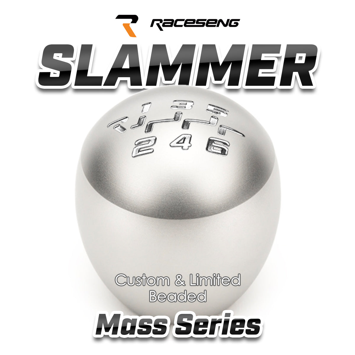 RACESENG レースセングシフトノブ MASSシリーズ SLAMMER スラマー:カスタムカラー・限定カラー