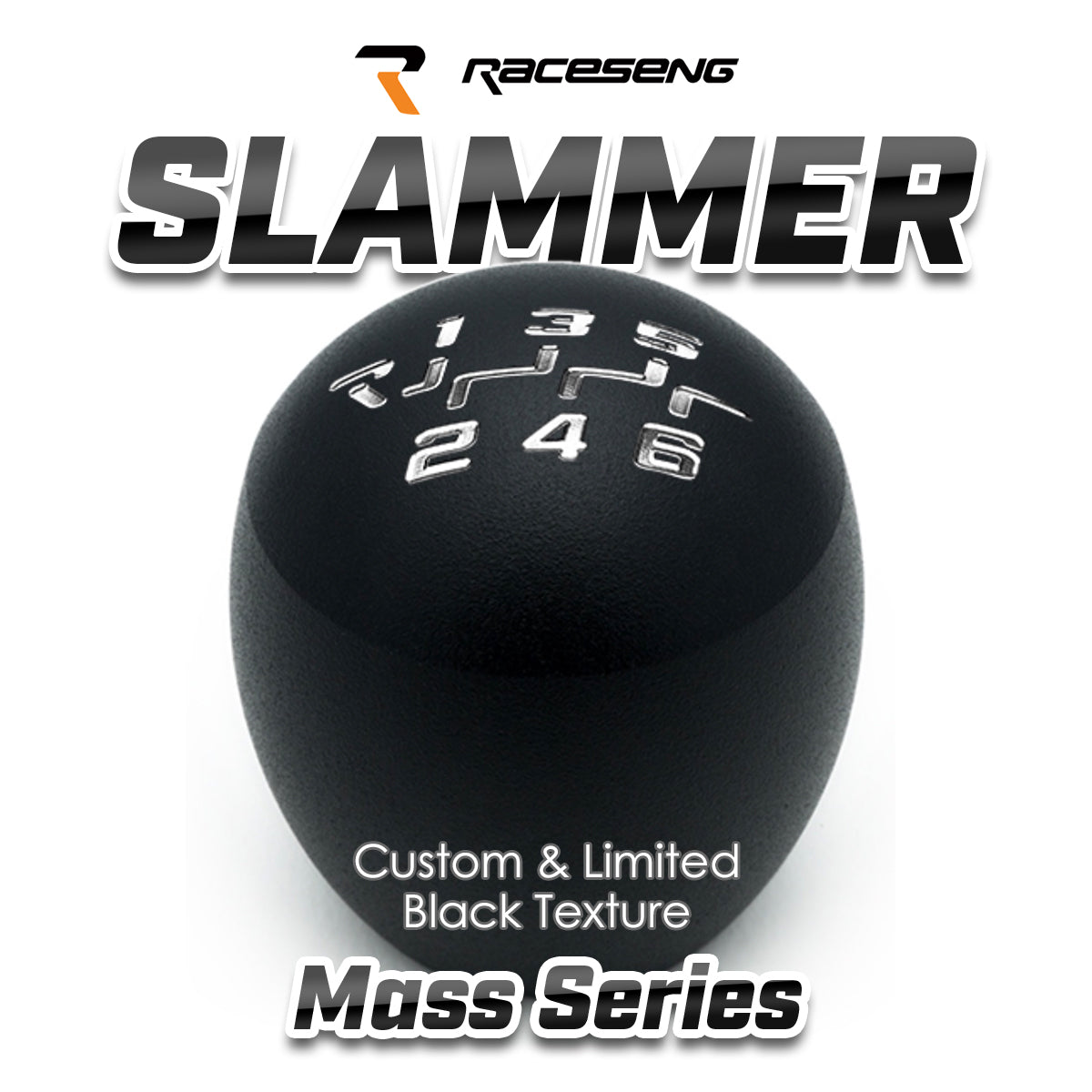 RACESENG レースセングシフトノブ MASSシリーズ SLAMMER スラマー:カスタムカラー・限定カラー