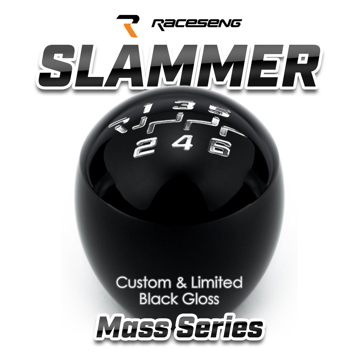 RACESENG レースセングシフトノブ MASSシリーズ SLAMMER スラマー:カスタムカラー・限定カラー