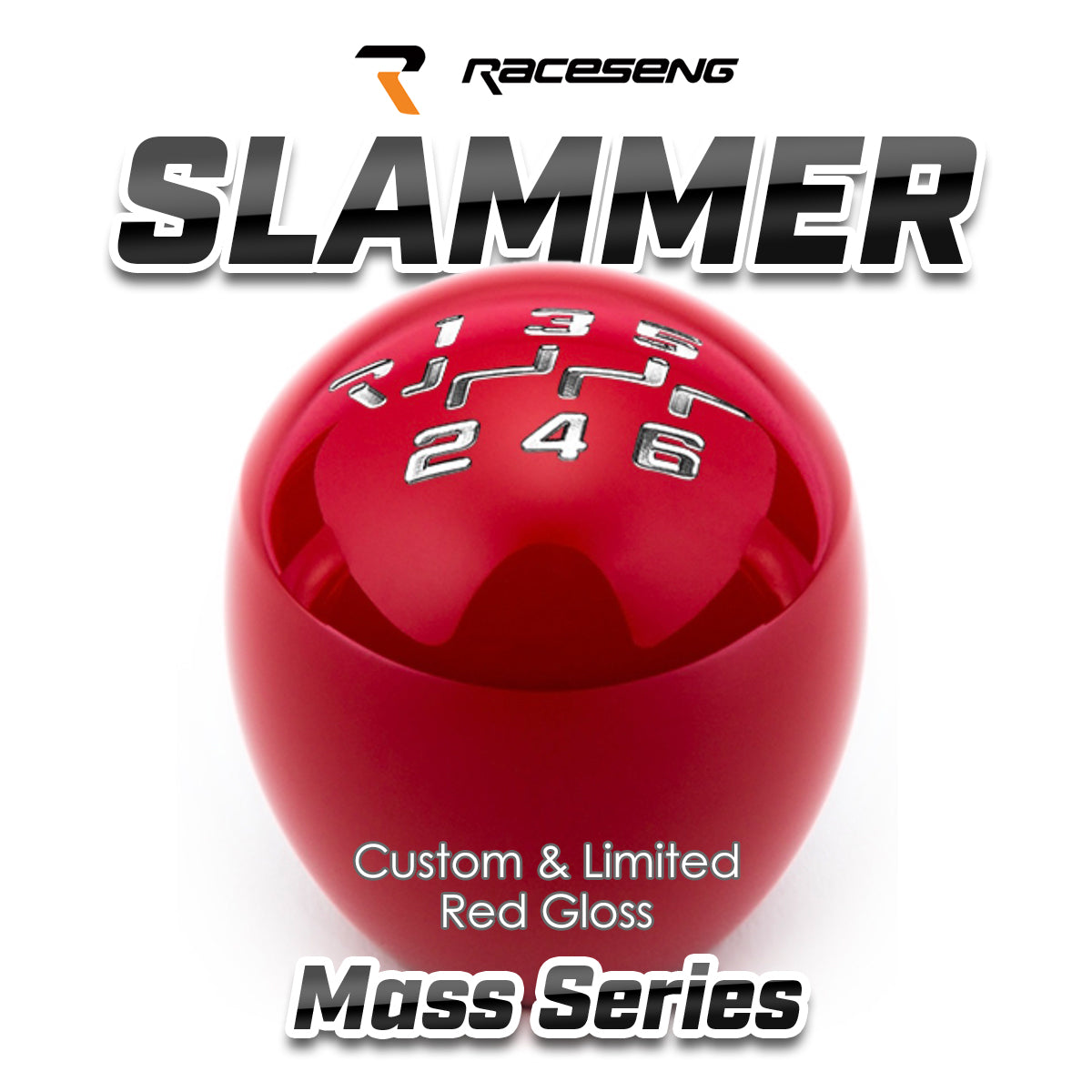 RACESENG レースセングシフトノブ MASSシリーズ SLAMMER スラマー:カスタムカラー・限定カラー