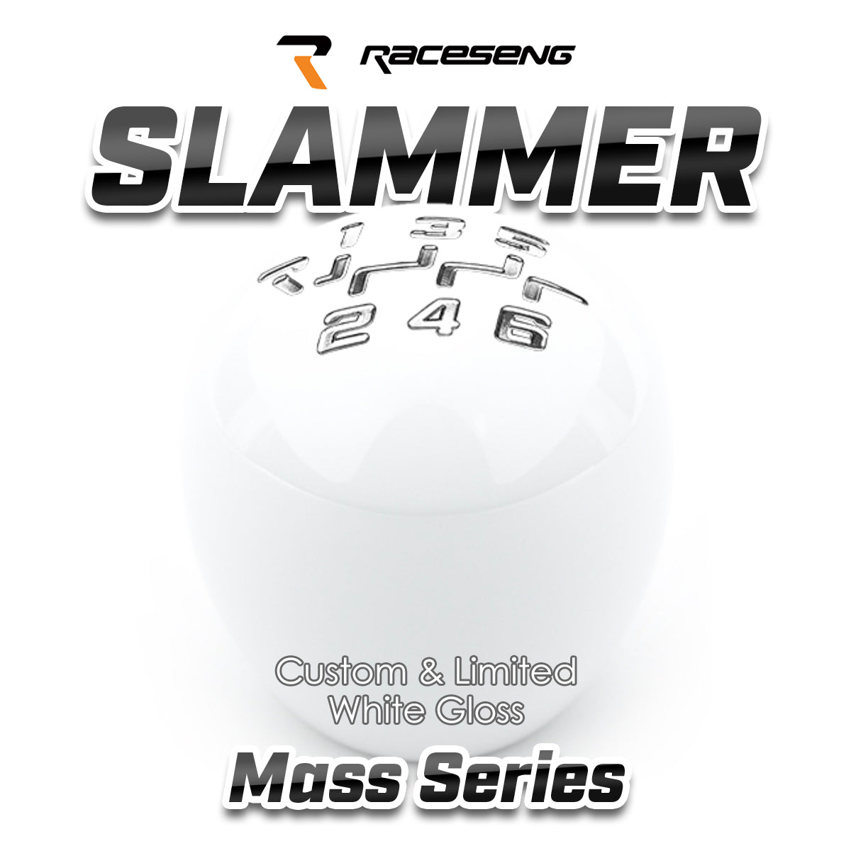 RACESENG レースセングシフトノブ MASSシリーズ SLAMMER スラマー:カスタムカラー・限定カラー