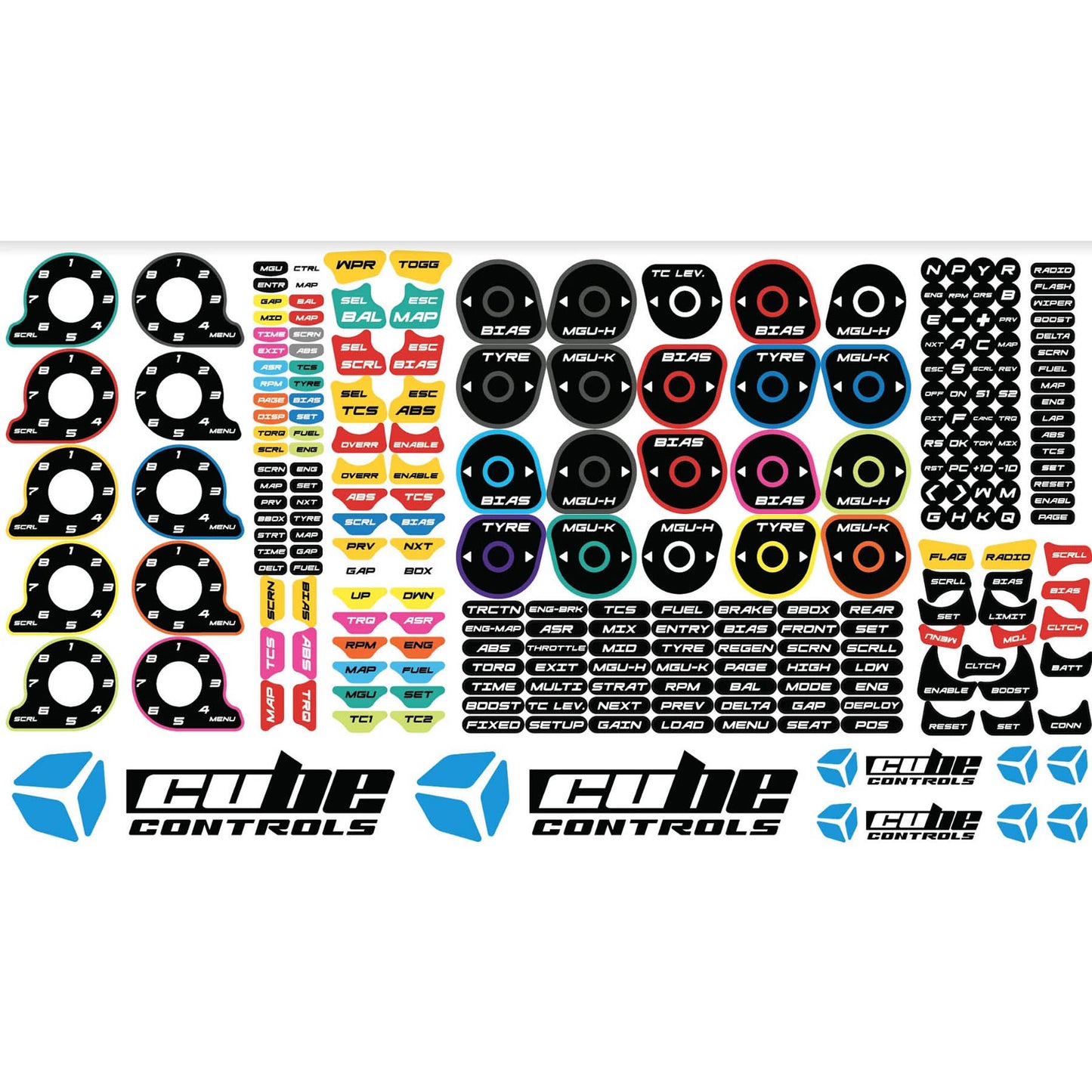 Cube Controls Stickers 2.0