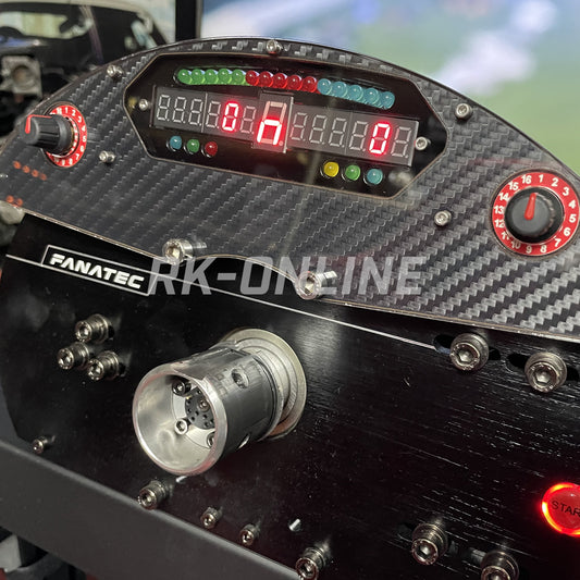 SIM RACING HARDWARE Pro-Raceシフトライトインジケーター:FANATEC CSWマウントタイプ・ロータリースイッチ付き