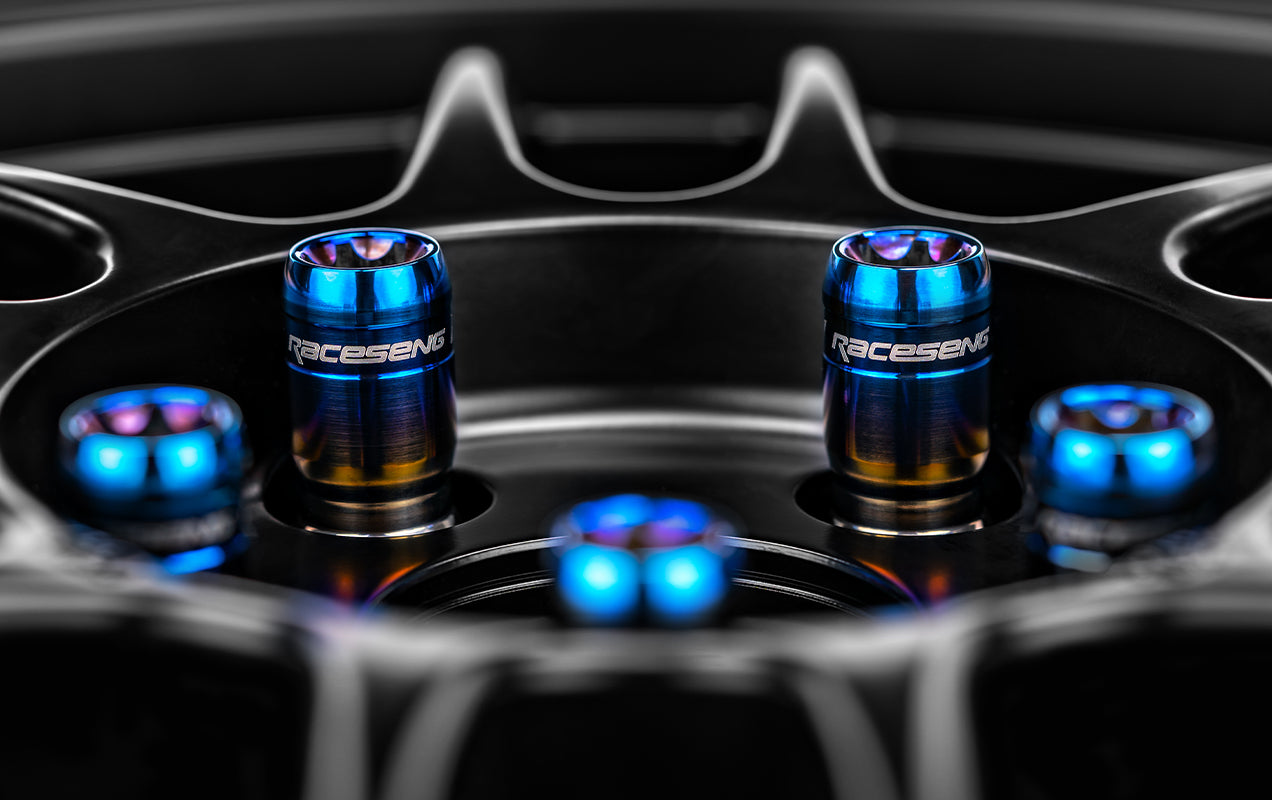 RACESENG チタンラグナット:TNR-1 LUG NUT - SPITFIRE:チタンカラー:M12x1.25mm:M12x1.5mm:M14x1.5:リジッド :20本セット