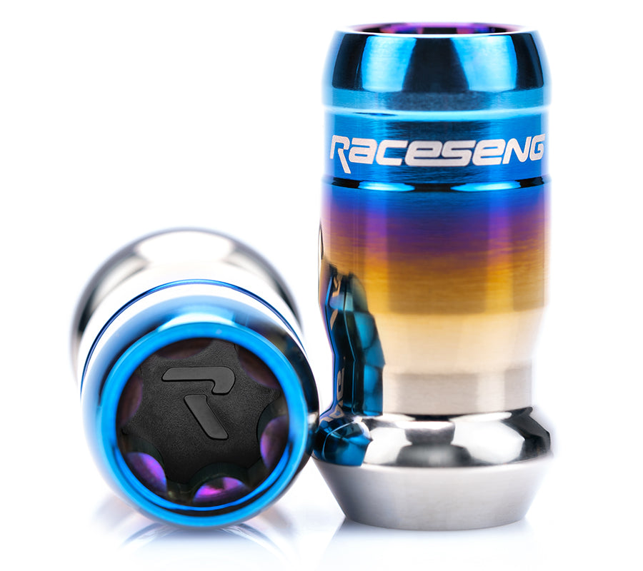 RACESENG チタンラグナット:TNR-1 LUG NUT - SPITFIRE:チタンカラー:M12x1.25mm:M12x1.5mm:M14x1.5:リジッド :20本セット